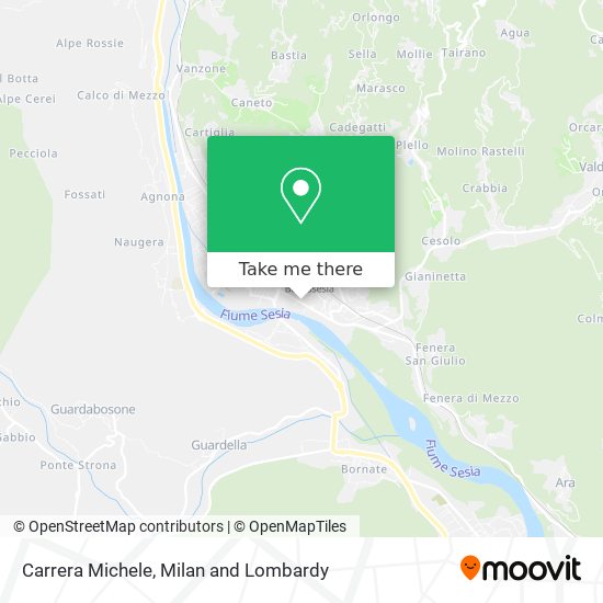 Carrera Michele map