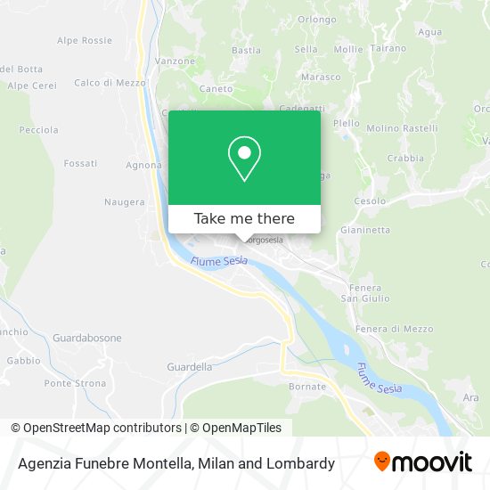 Agenzia Funebre Montella map
