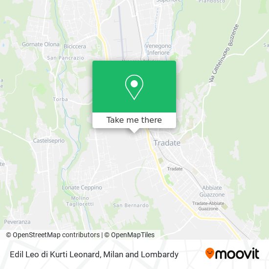 Edil Leo di Kurti Leonard map