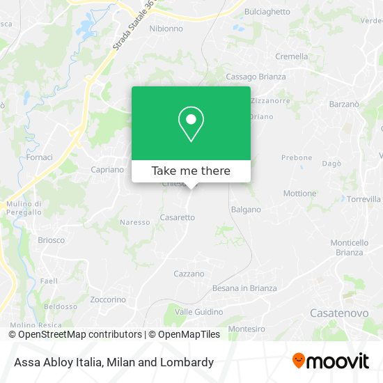 Assa Abloy Italia map