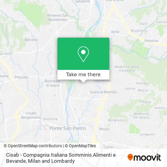 Cisab - Compagnia Italiana Somminis.Alimenti e Bevande map