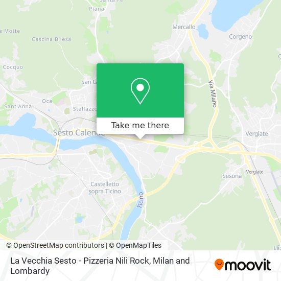 La Vecchia Sesto - Pizzeria Nili Rock map