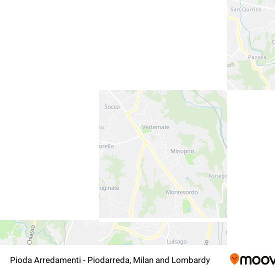 Pioda Arredamenti - Piodarreda map