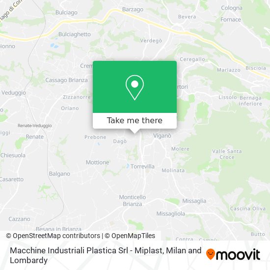 Macchine Industriali Plastica Srl - Miplast map