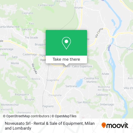 Noveusato Srl - Rental & Sale of Equipment map