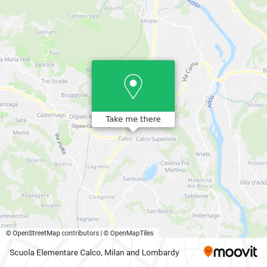 Scuola Elementare Calco map