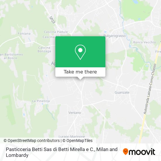 Pasticceria Betti Sas di Betti Mirella e C. map
