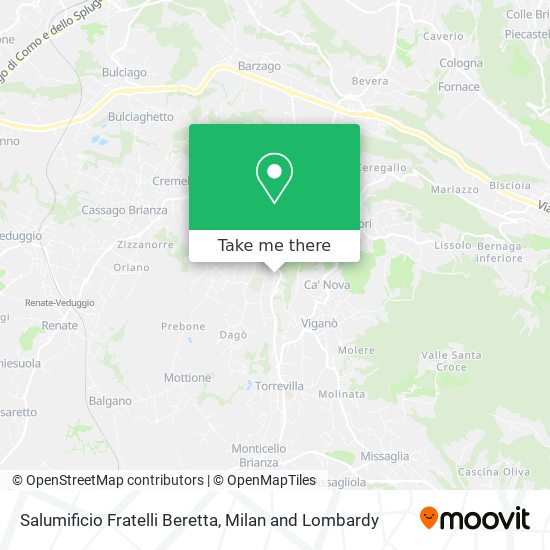 Salumificio Fratelli Beretta map