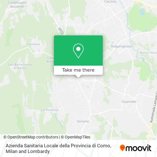 Azienda Sanitaria Locale della Provincia di Como map