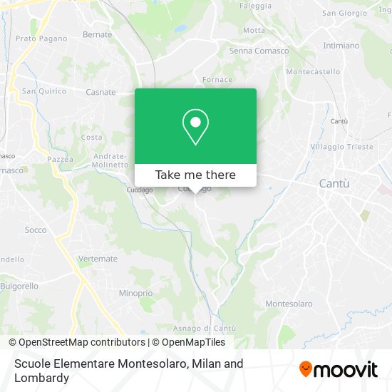 Scuole Elementare Montesolaro map