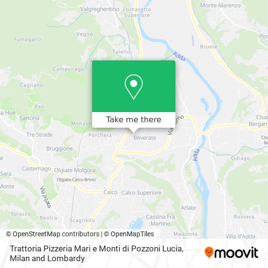 Trattoria Pizzeria Mari e Monti di Pozzoni Lucia map