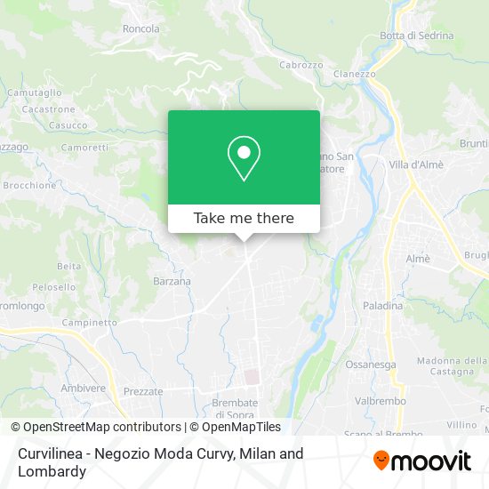 Curvilinea - Negozio Moda Curvy map