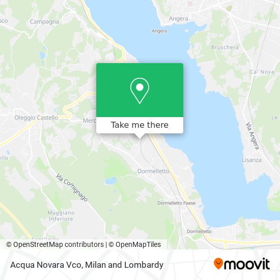 Acqua Novara Vco map