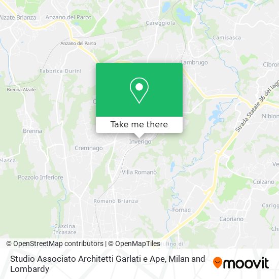 Studio Associato Architetti Garlati e Ape map