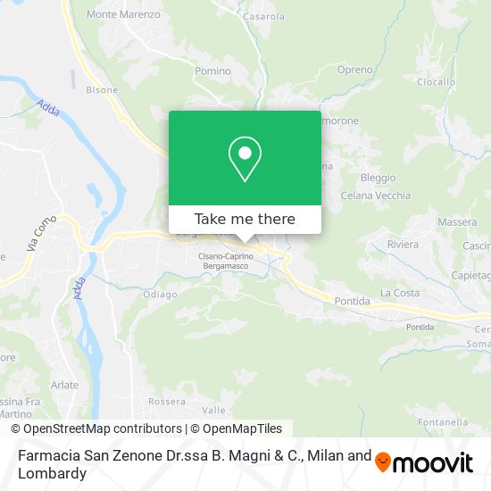 Farmacia San Zenone Dr.ssa B. Magni & C. map