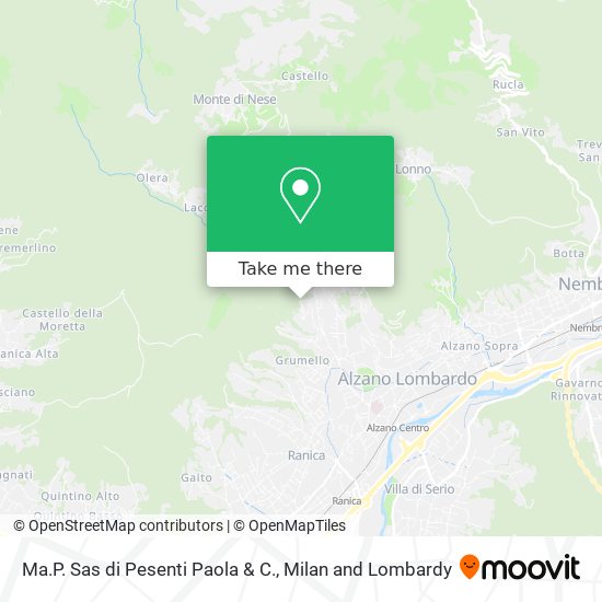 Ma.P. Sas di Pesenti Paola & C. map
