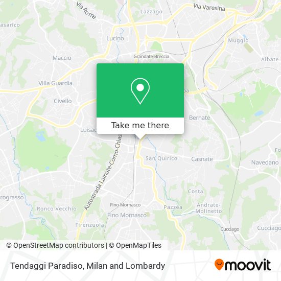 Tendaggi Paradiso map