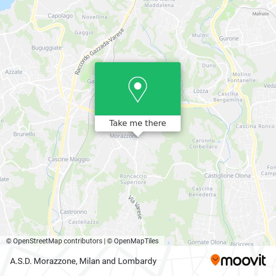 A.S.D. Morazzone map