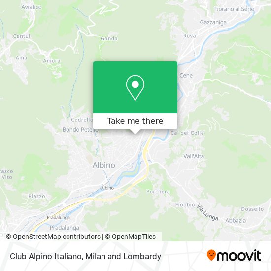 Club Alpino Italiano map