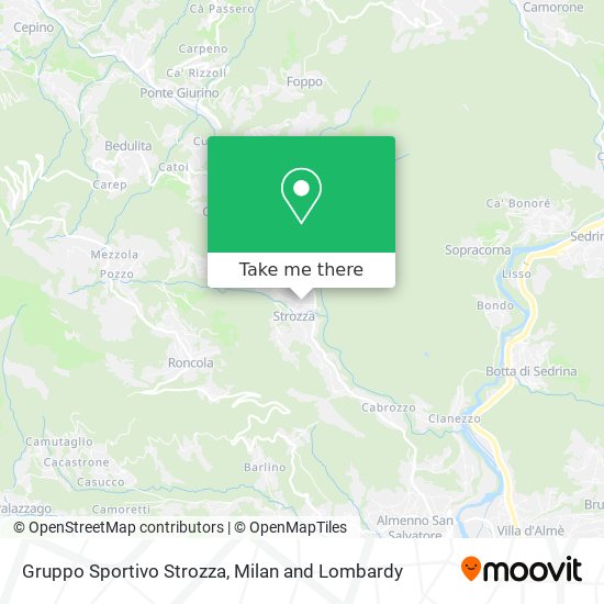Gruppo Sportivo Strozza map