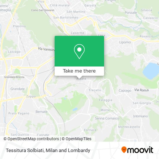 Tessitura Solbiati map