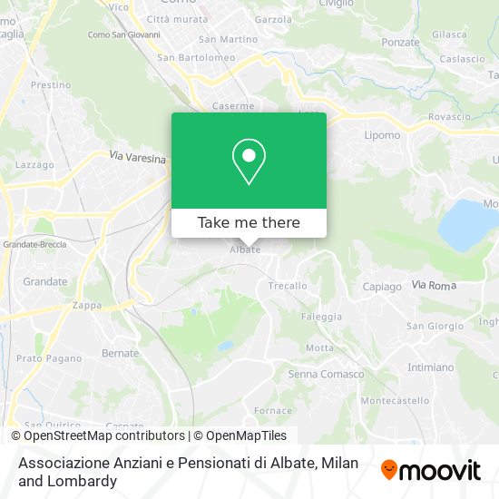 Associazione Anziani e Pensionati di Albate map