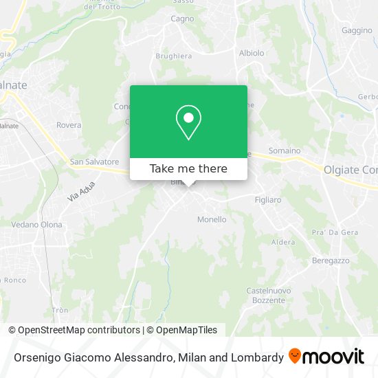 Orsenigo Giacomo Alessandro map