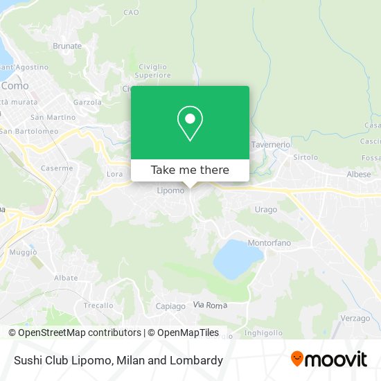Sushi Club Lipomo map