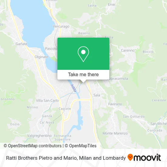 Ratti Brothers Pietro and Mario map