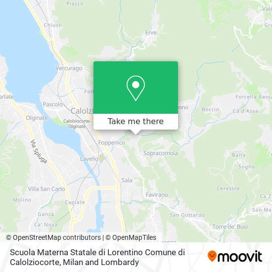 Scuola Materna Statale di Lorentino Comune di Calolziocorte map