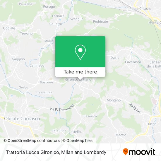Trattoria Lucca Gironico map
