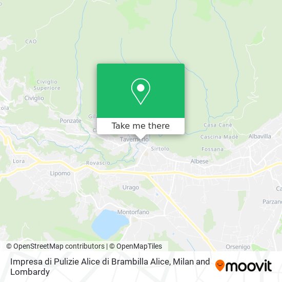 Impresa di Pulizie Alice di Brambilla Alice map