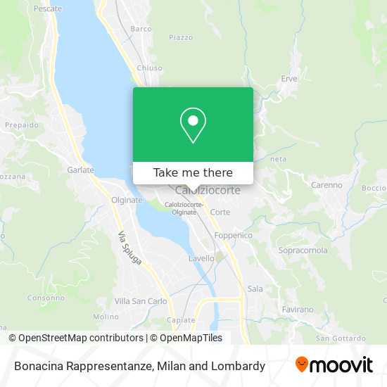 Bonacina Rappresentanze map