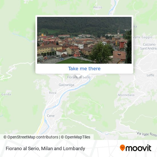 Fiorano al Serio map