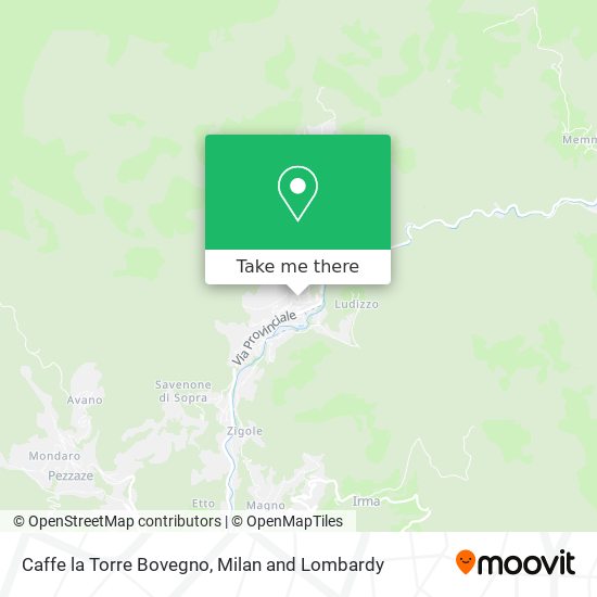 Caffe la Torre Bovegno map