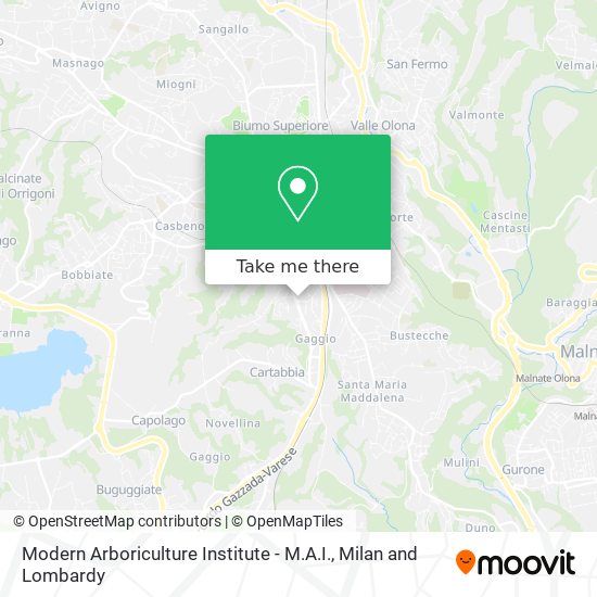 Modern Arboriculture Institute - M.A.I. map