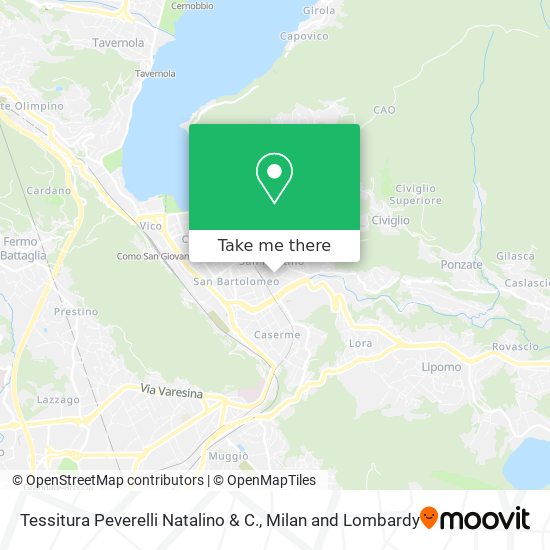 Tessitura Peverelli Natalino & C. map