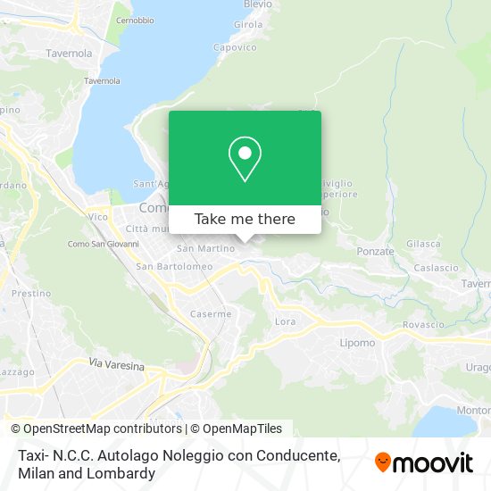 Taxi- N.C.C. Autolago Noleggio con Conducente map