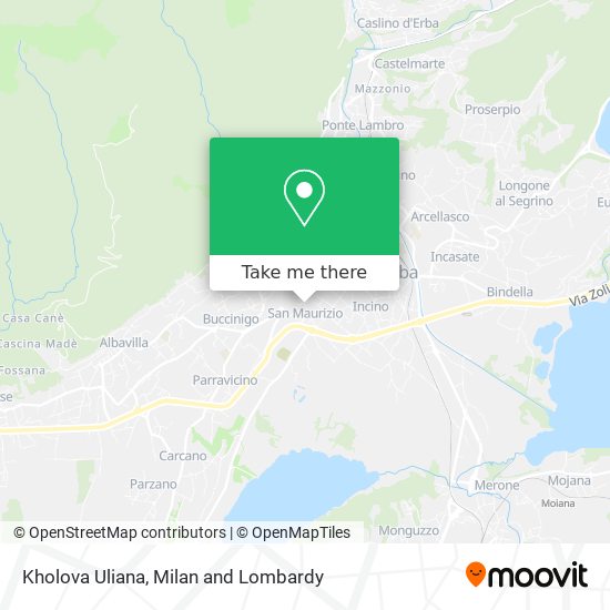 Kholova Uliana map