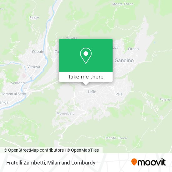 Fratelli Zambetti map