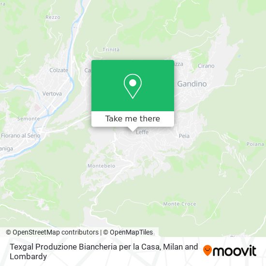 Texgal Produzione Biancheria per la Casa map