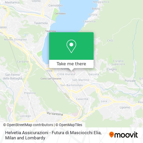 Helvetia Assicurazioni - Futura di Masciocchi Elia map