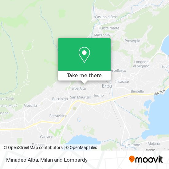 Minadeo Alba map