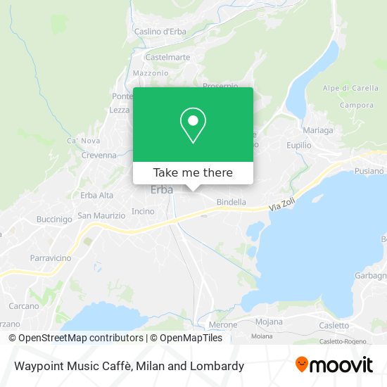 Waypoint Music Caffè map