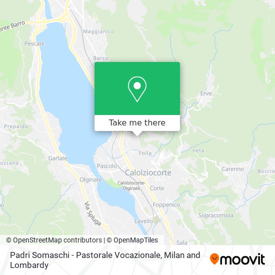 Padri Somaschi - Pastorale Vocazionale map