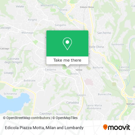 Edicola Piazza Motta map