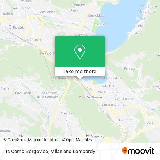 Ic Como Borgovico map