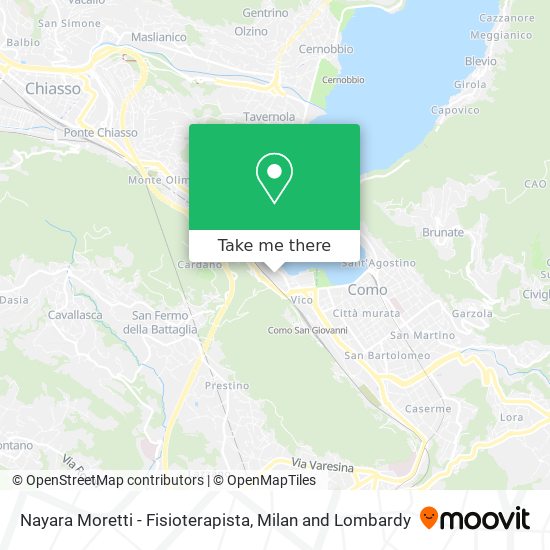 Nayara Moretti - Fisioterapista map