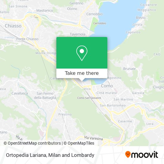 Ortopedia Lariana map