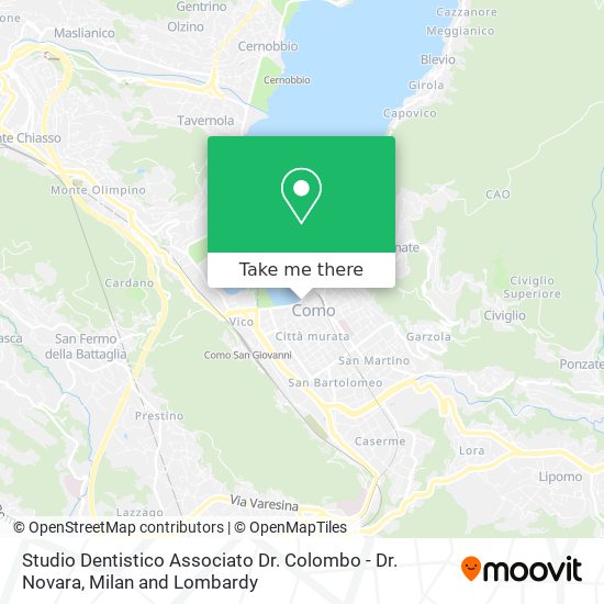 Studio Dentistico Associato Dr. Colombo - Dr. Novara map